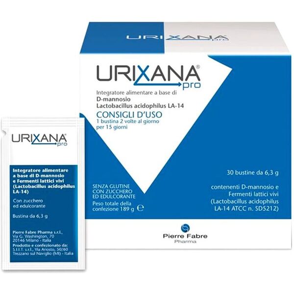 pierre fabre pharma srl urixana pro integratore salute intima 30 bustine