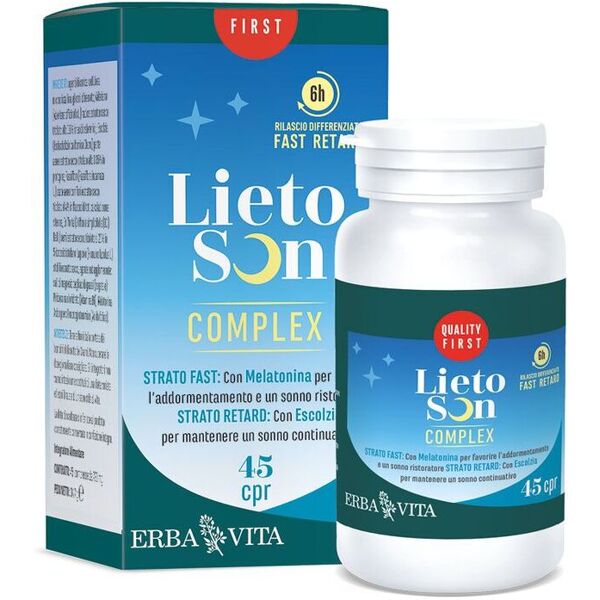 erba vita lietoson complex integratore sonno 45 compresse