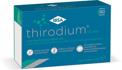 ibsa thirodium integratore di iodio 50mcg 30 capsule molli