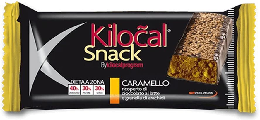 kilocal barretta snack caramello 33g