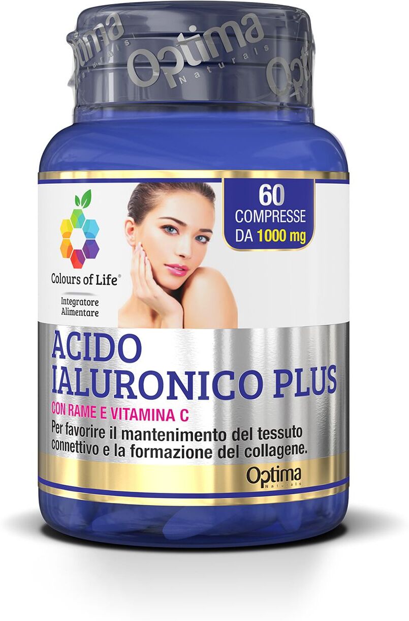 colours of life acido ialuronico plus integratore pelle 60 compresse