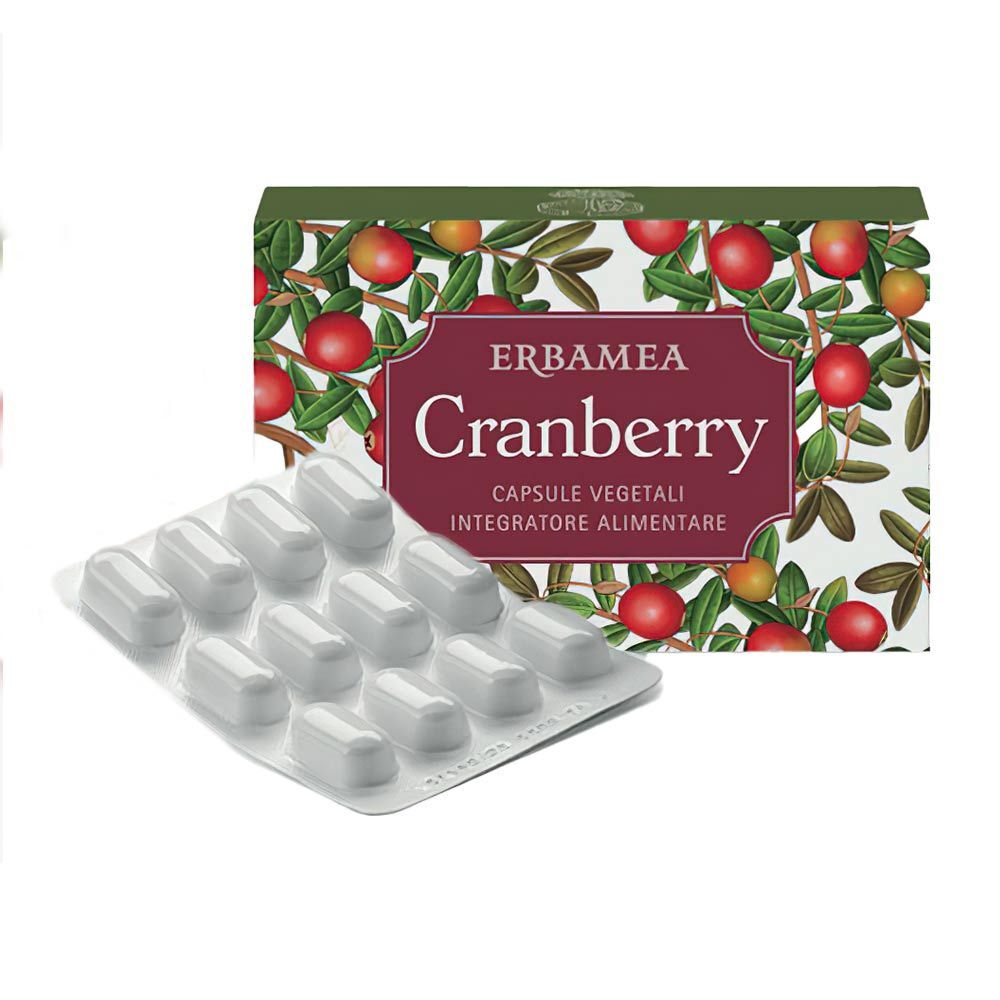 erbamea cranberry integratore vie urinarie 24 capsule