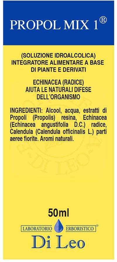 laboratorio erboristico di leo propol mix 1 integratore difese immunitarie 50ml