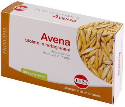 kos - laboratorio di erboristeria avena betaglucani estratto secco titolato integratore 60 compresse