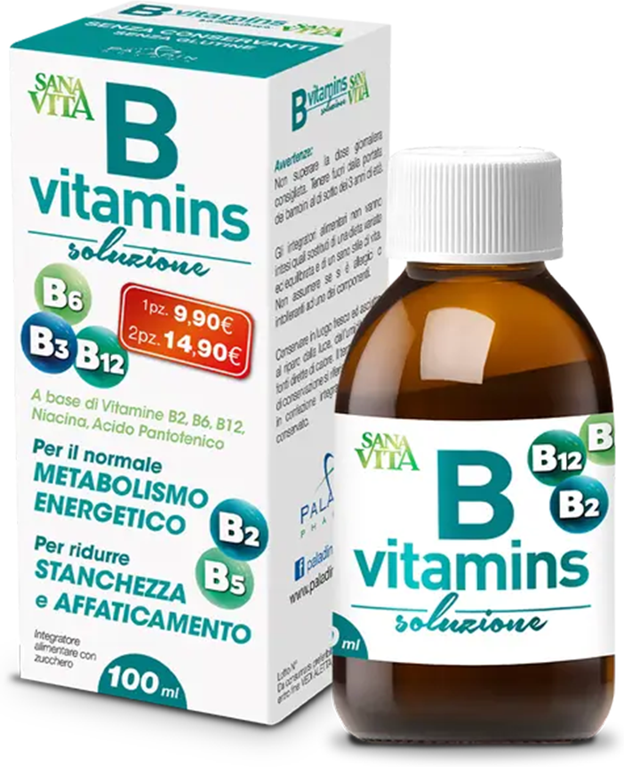 sanavita bvitamins soluzione vitamine b 100ml