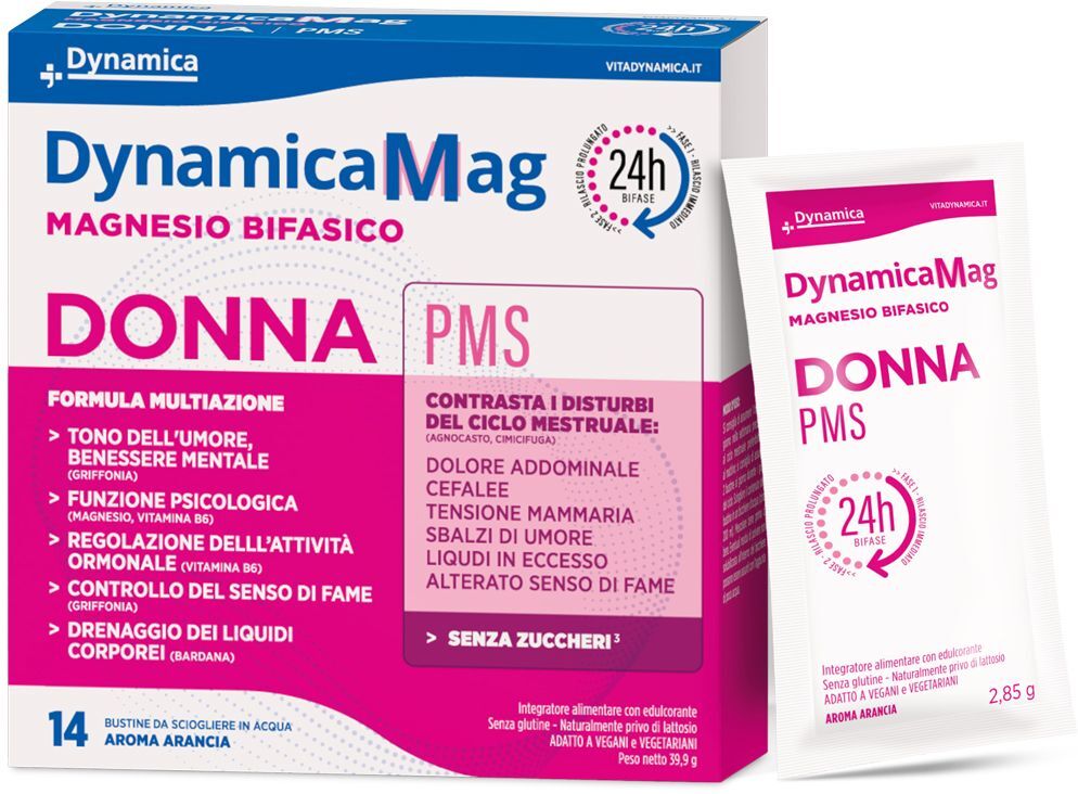 dynamicamag donna pms integratore salino 14 bustine