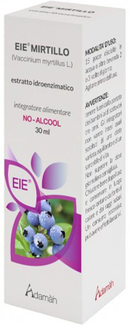 adamah eie mirtillo nero estratto idroenzimatico integratore gocce 30ml