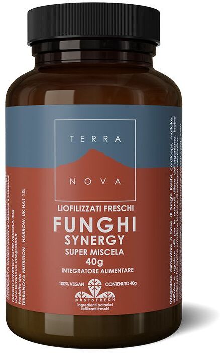 terranova funghi synergy super miscela integratore 50 capsule