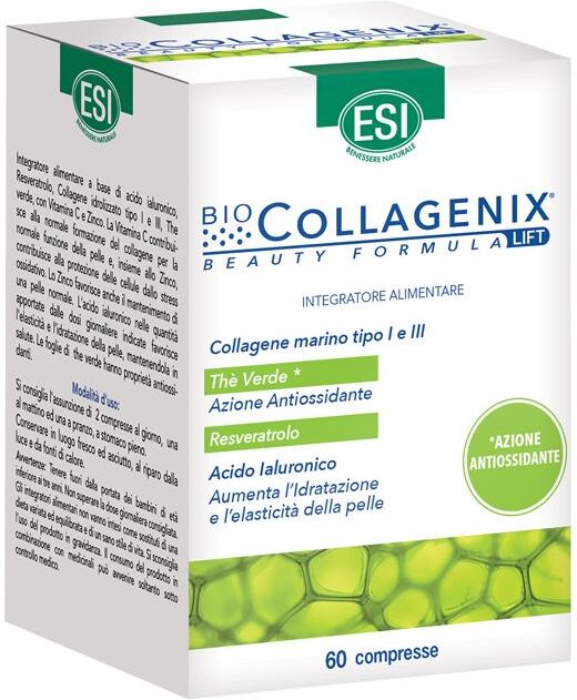 esi biocollagenix beauty formula fit integratore antiossidante 60 compresse