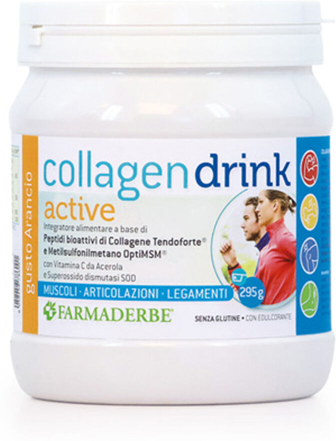 farmaderbe collagen drink active integratore collagene polvere 295g