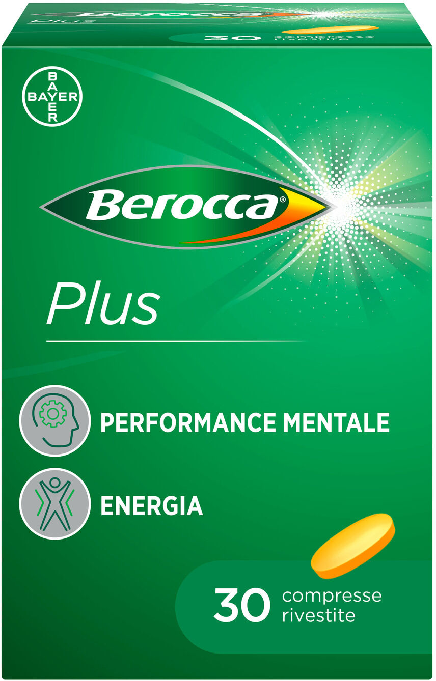 berocca plus integratore vitamine minerali per energia concentrazione memoria 30 compresse