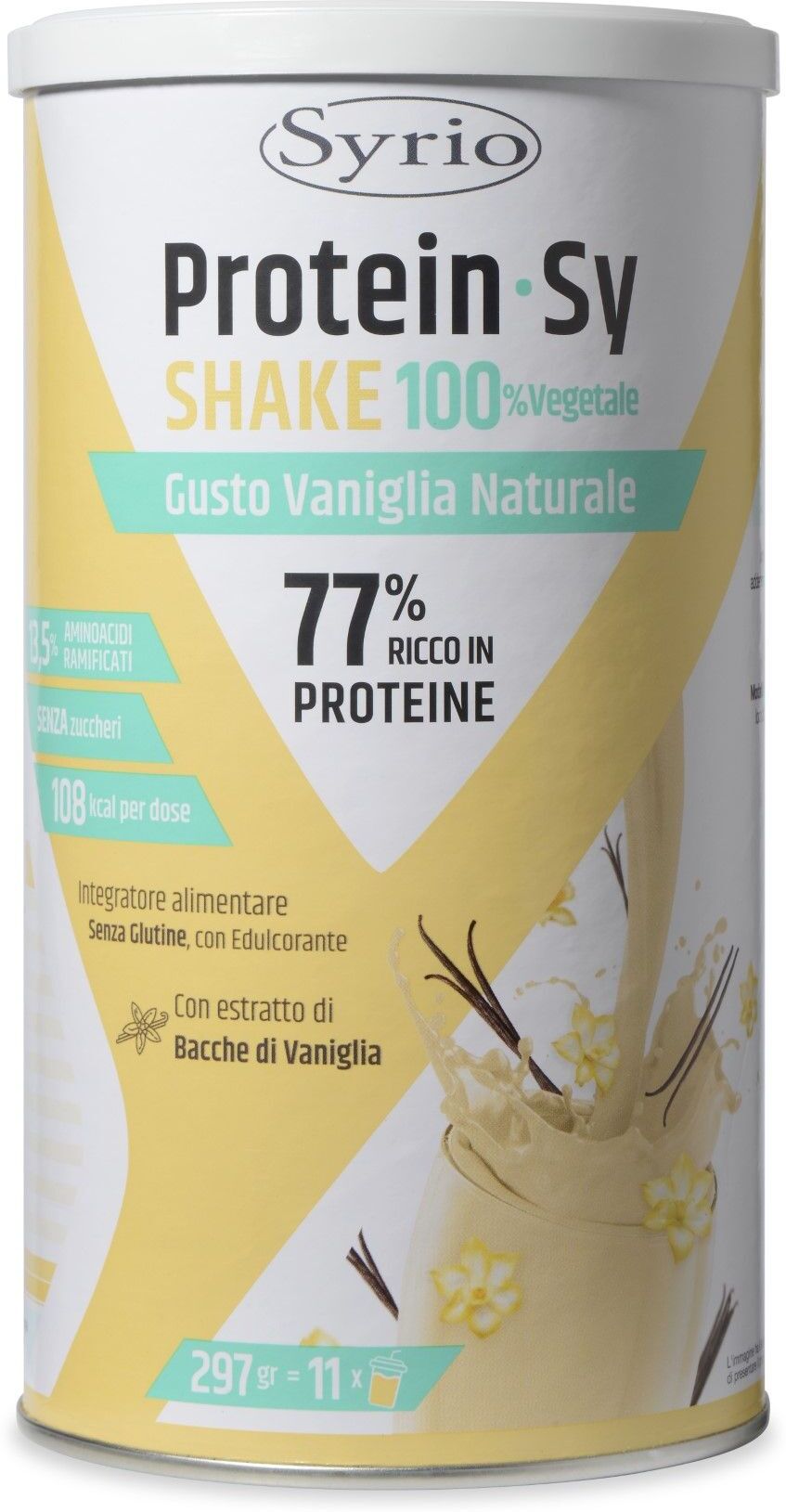 syrio protein-sy shake vegetale vaniglia naturale integratore 297g