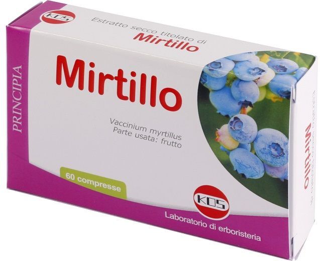 kos - laboratorio di erboristeria mirtillo estratto secco integratore benessere occhi 60 compresse