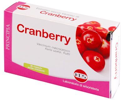 kos - laboratorio di erboristeria cranberry estratto secco integratore ritenzione idrica 30 capsule