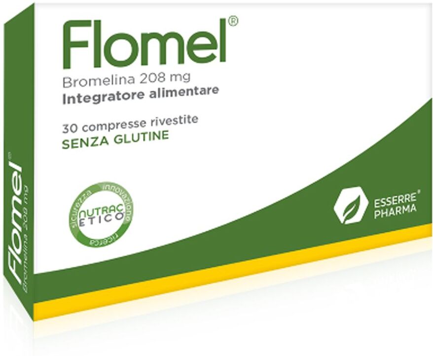 esserre pharma srl flomel integratore di bromelina 30 compresse