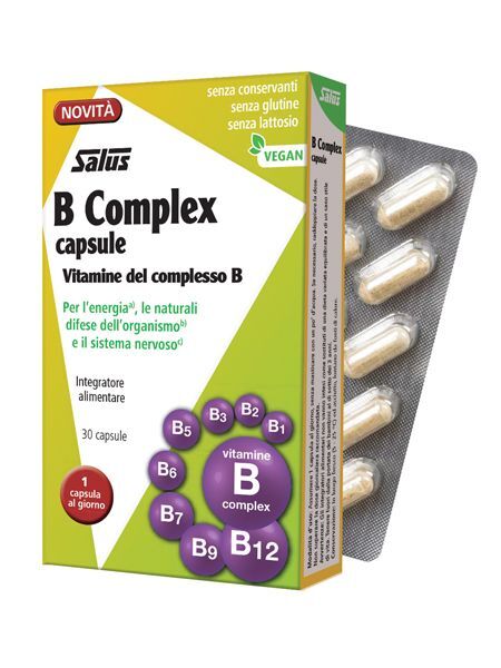 salus haus b complex integratore vitamina b 30 capsule