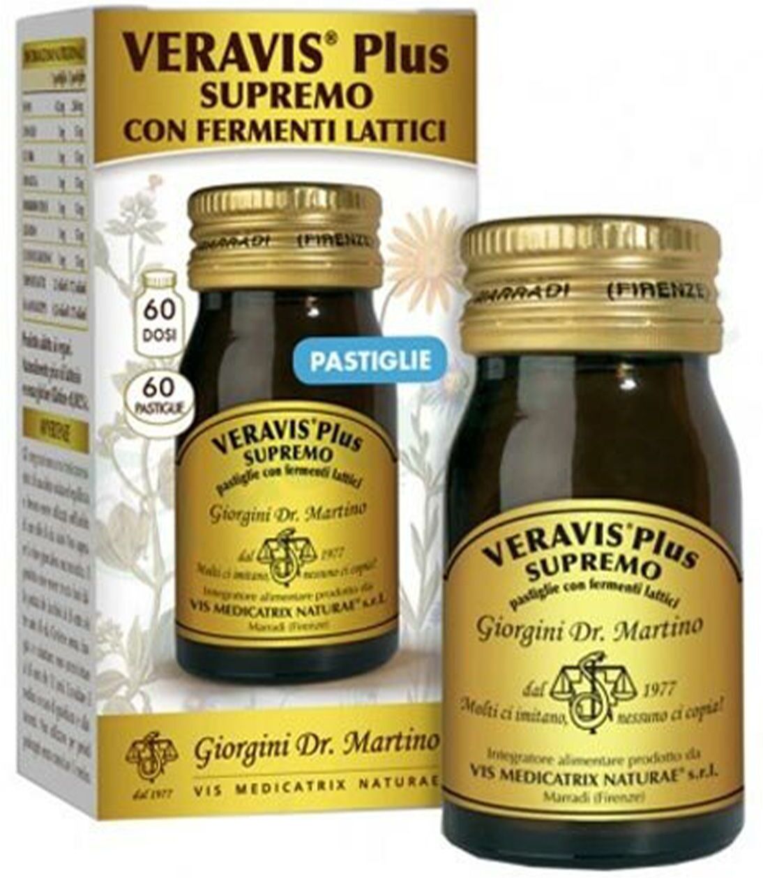 dr. giorgini veravis t supremo integratore digestione 180 pastiglie