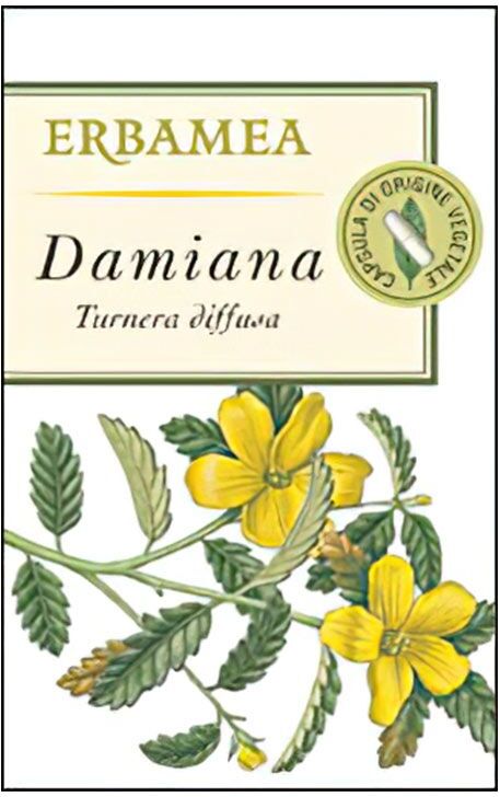 erbamea damiana integratore tonico 50 capsule vegetali