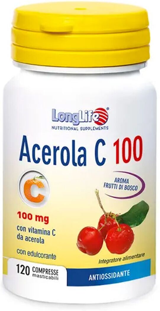 longlife acerola c100 frutti di bosco integratore difese immunitarie 120 compresse