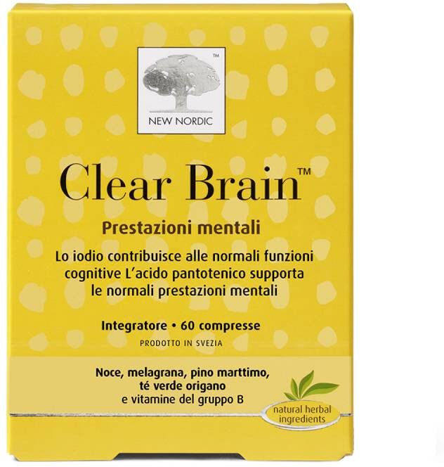 new nordic clear brain integratore alimentare 120 compresse