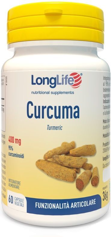 longlife curcuma integratore articolazioni 60 capsule