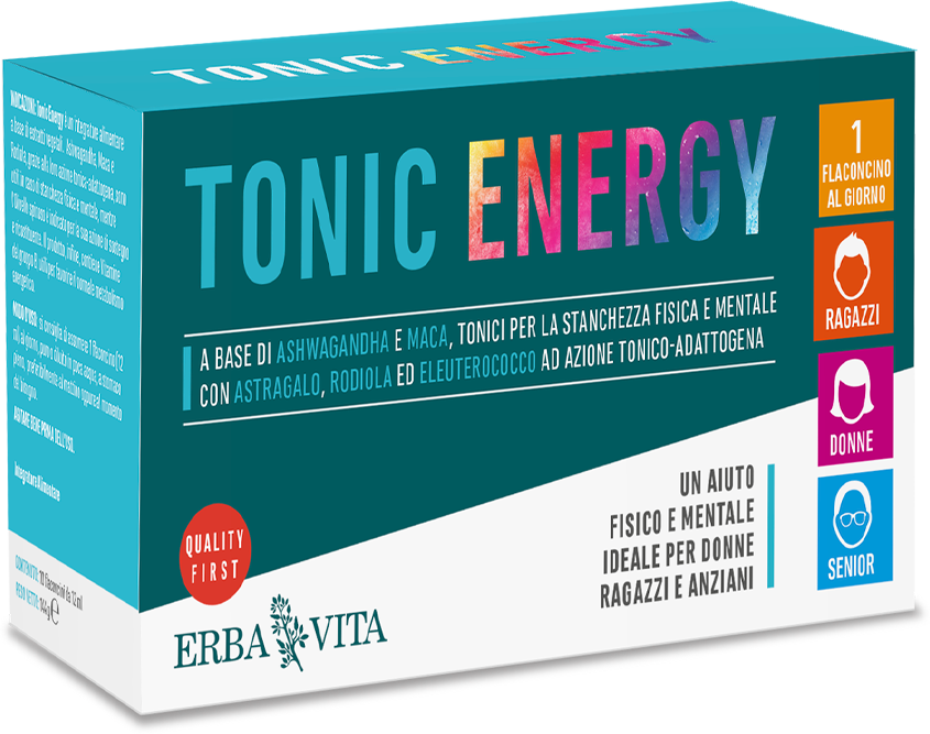 erba vita tonic energy integratore tonico 10 flaconcini