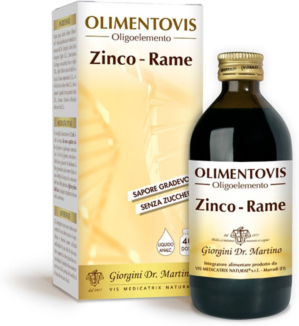 giorgini zinco rame olimentovis integratore difese immunitarie 200ml