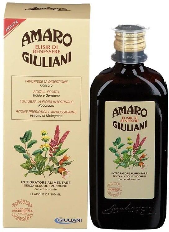 amaro medicinale amaro giuliani elisir benessere integratore intestino 300ml