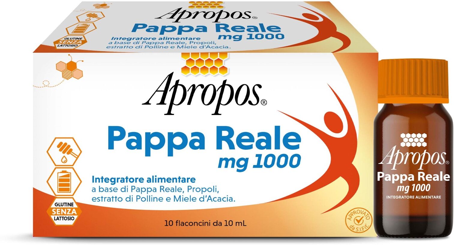 apropos vita+ 1000mg integratore pappa reale 10 flaconcini