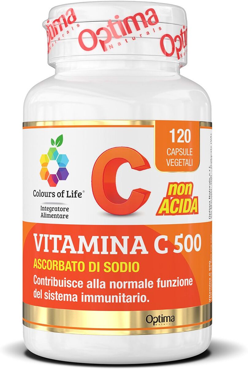 colours of life vitamina c 500 integratore difese immunitarie 120 capsule