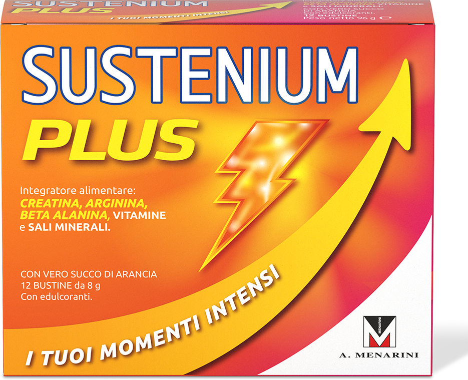 sustenium plus integratore creatina, arginina e beta-alanina 12 bustine