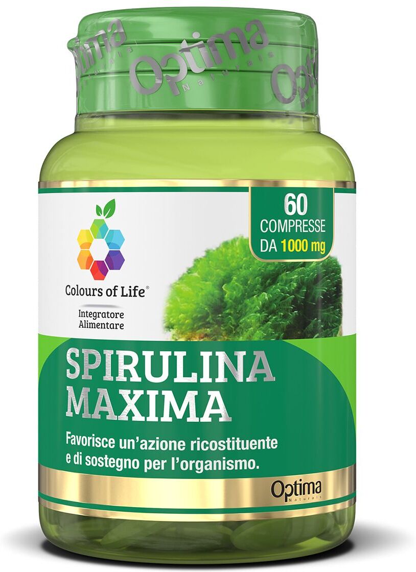 colours of life spirulina integratore tonico 60 compresse