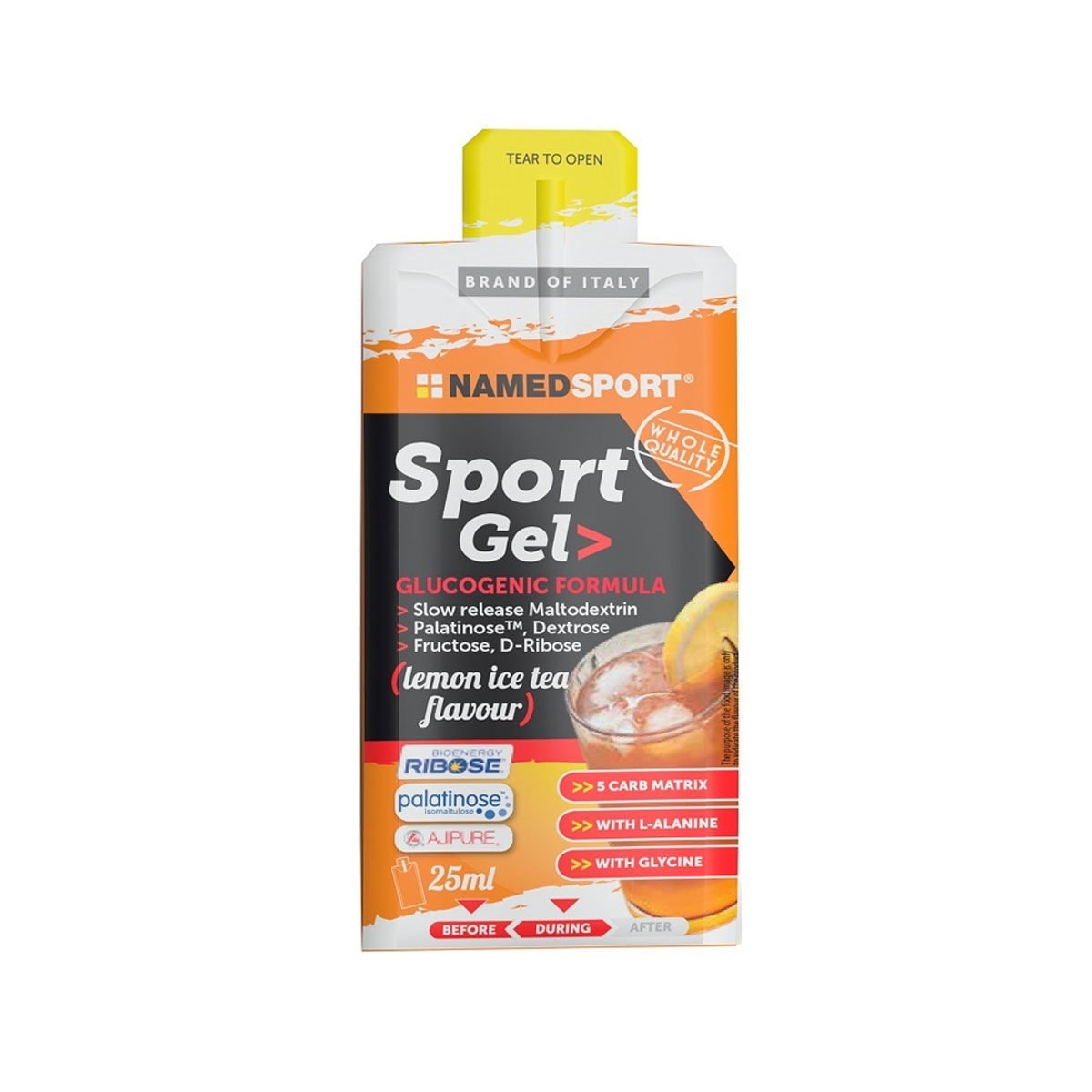 named sport gel lemon ice tea 25ml