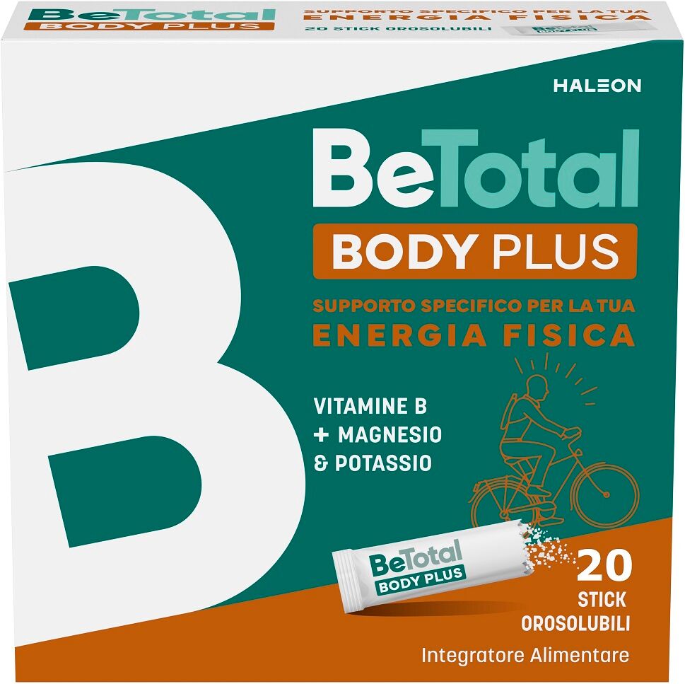 be-total body plus integratore alimentare magnesio e potassio vitamina b per adulti 20 bustine