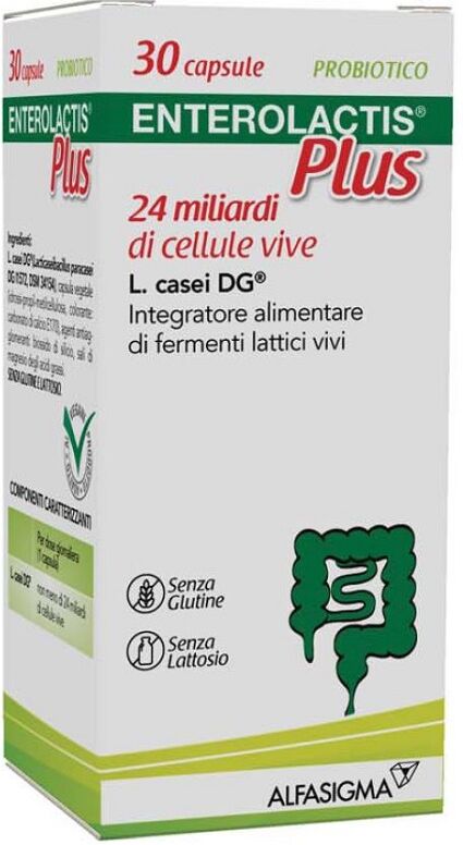 enterolactis plus integratori fermenti lattici vivi 30 capsule