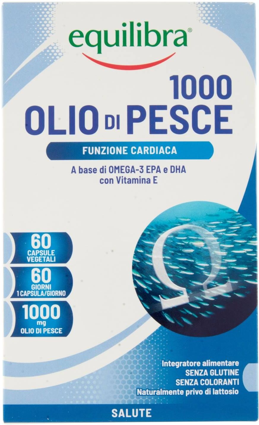 equilibra olio di pesce 1000 integratore funzionalità cardiovascolare 60 perle