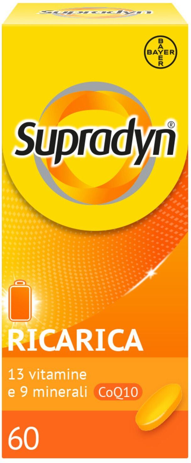 supradyn ricarica integratore multivitaminico completo e minerali con co-q10 60 compresse