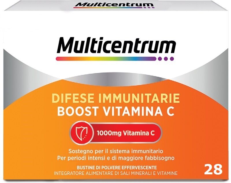 multicentrum difese immunitarie boost vitamina c integratore alimentare sali minerali vitamine 14 bustine