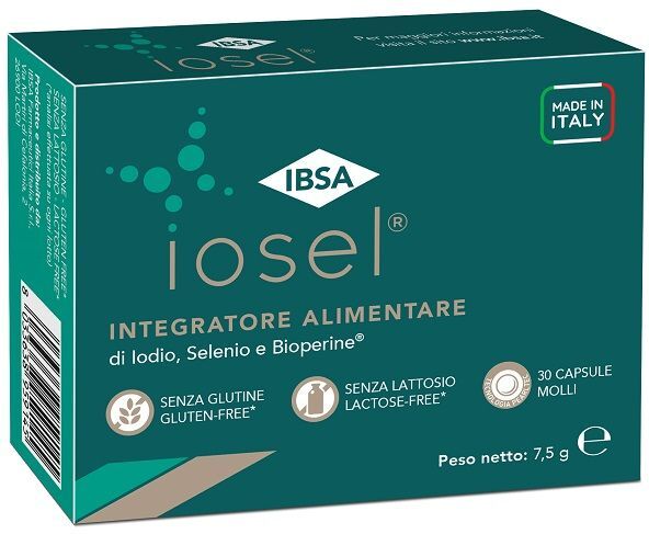 ibsa iosel integratore alimentare 30 capsule molli