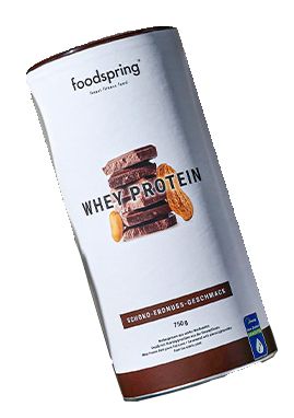 foodspring protein whey burro d'arachidi e cioccolato integratore 750g