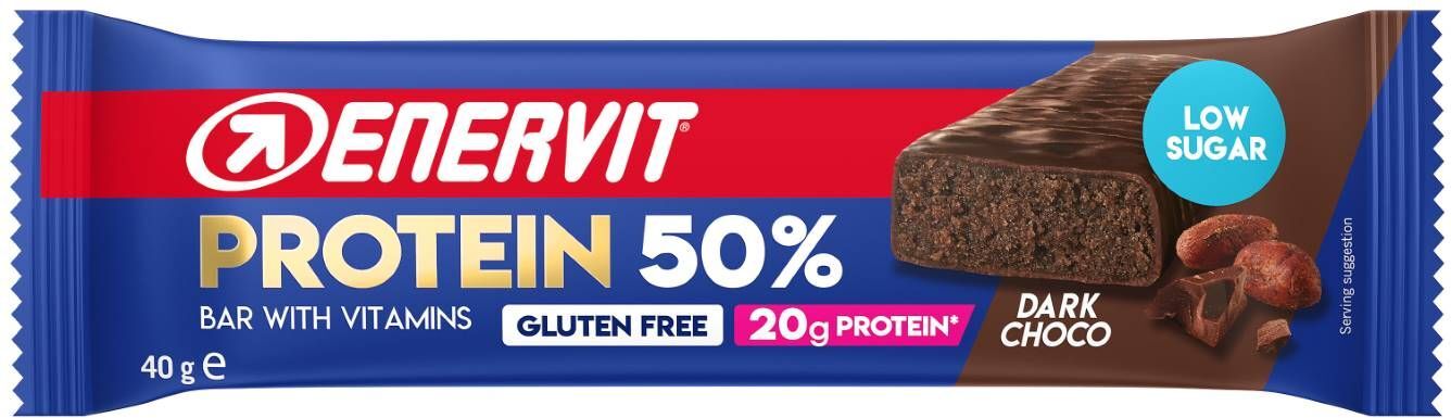 enervit sport bar 50% barretta proteica gusto dark choco 40g