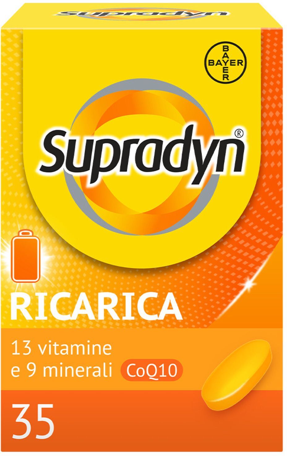 supradyn ricarica integratore multivitaminico completo e minerali con co-q10 35 compresse