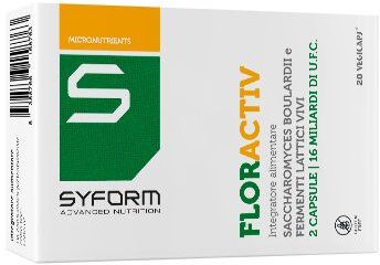 syform srl syform floractiv integratore fermenti lattici 20 capsule