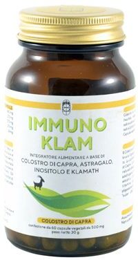 punto salute e benessere immuno klam integratore colostro di capra 60 capsule