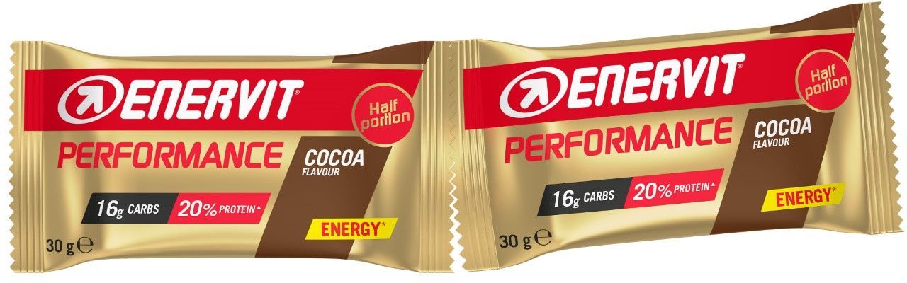 enervit performance bar gusto cacao 2 mezze barrette da 30g