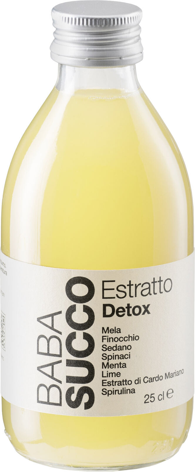 babasucco estratto detox bottiglia vetro 250ml