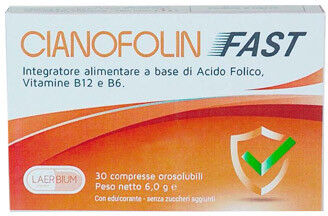 laerbium pharma cianofolin fast integratore gravidanza 30 compresse