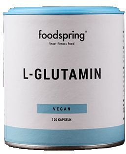 foodspring l-glutammina vegan integratore post-workout 120 capsule