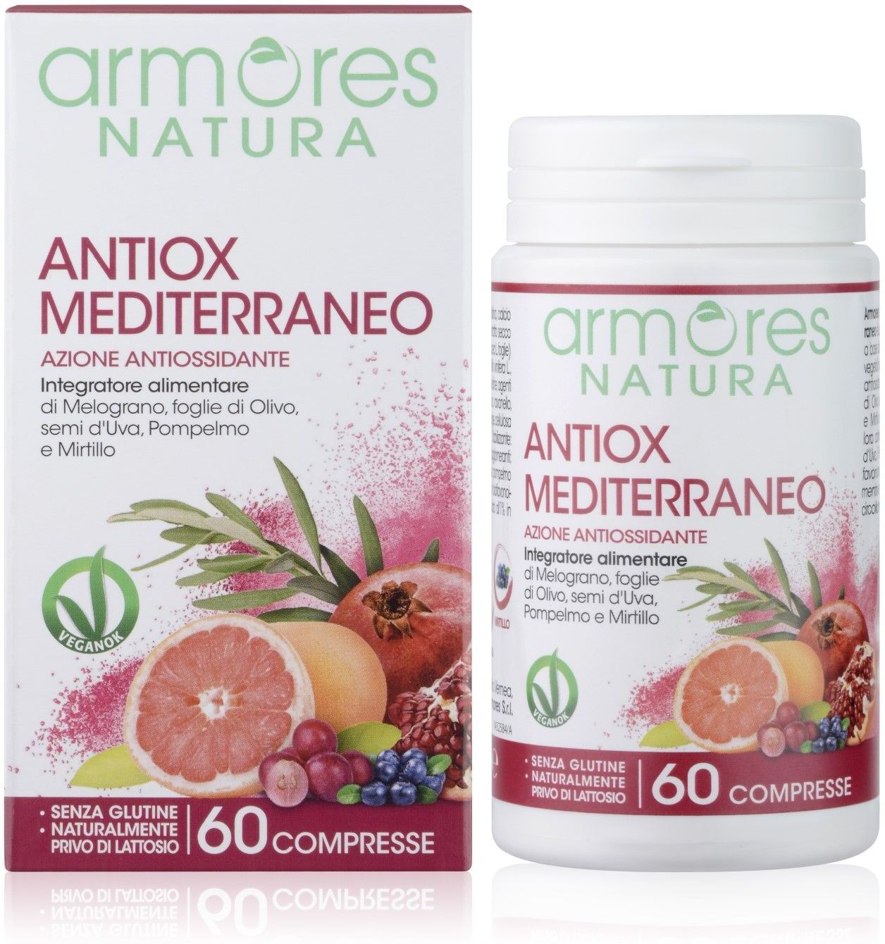 armores natura antiox mediterraneo integratore antiossidante 60 compresse