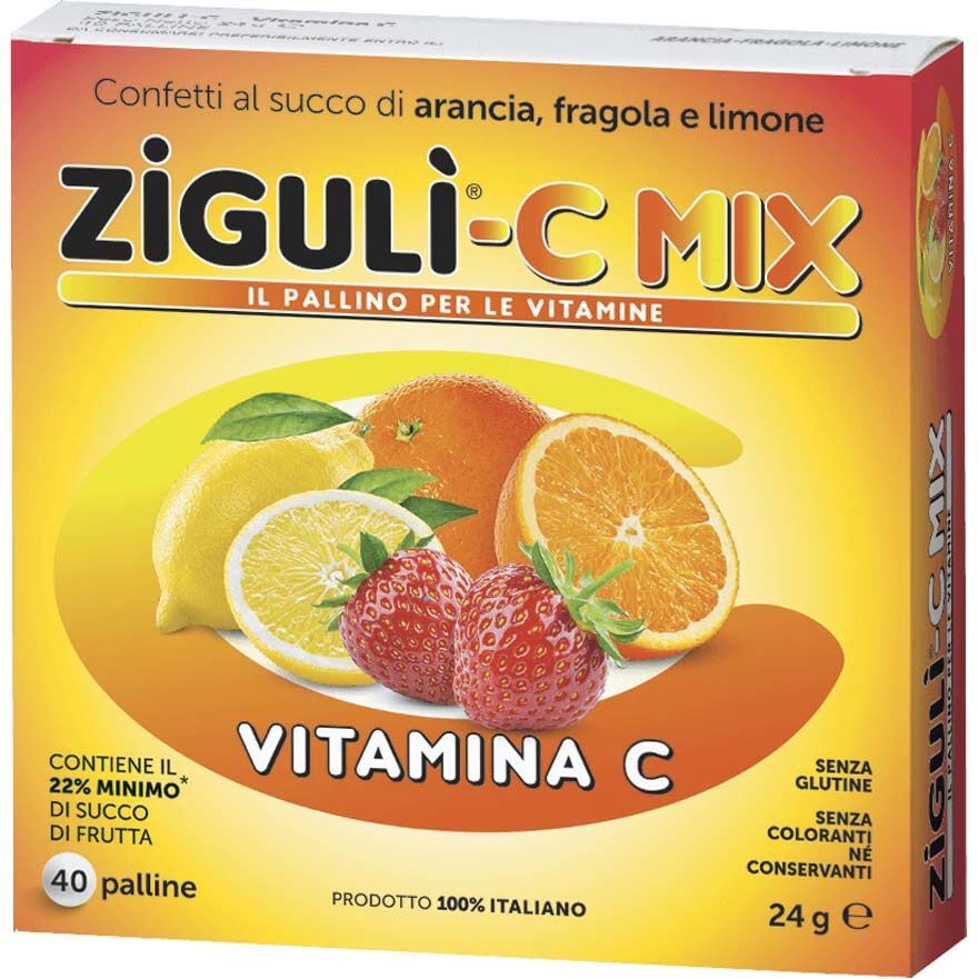 zigulì ziguli c mix integratore multivitaminico bambini 40 palline